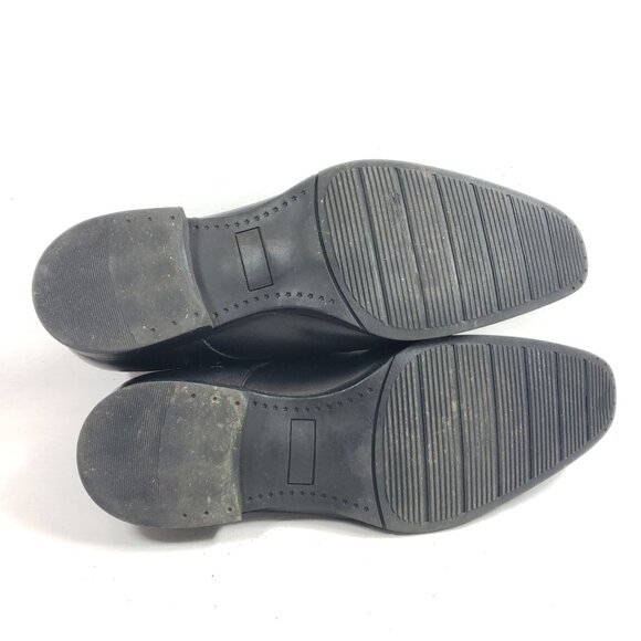 Alfani Callan Mens Size 9.5 Black Monk Strap Ankle Boots Leather Upper - Picture 8 of 9